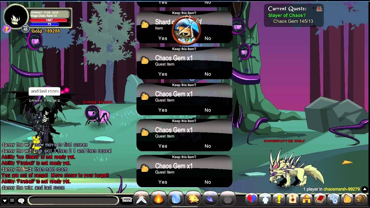 How to farm Chaos Gems easily-AQW