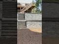 2 Tier retaining wall! #retainingwall #paver
