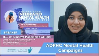 Invitation Message from H.E Dr. Omniyat Al Hajeri: 2nd Abu Dhabi Integrated Mental Health Conference