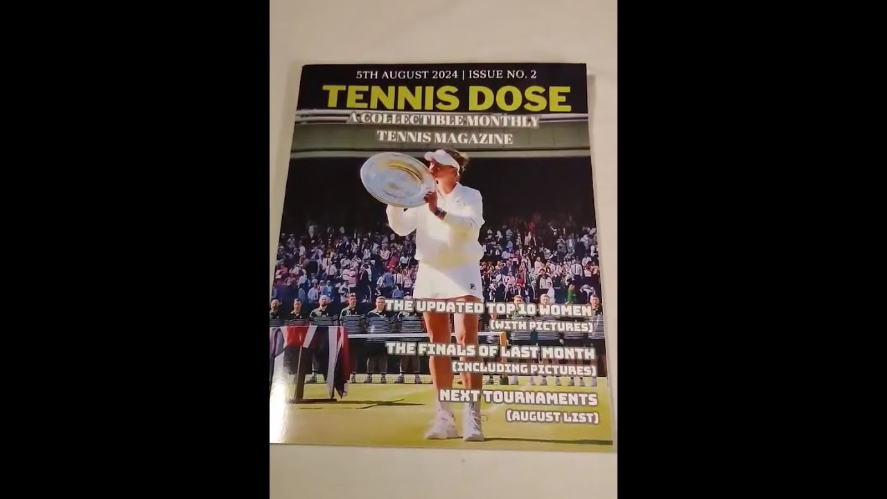 Tennis Dose - A Collectible Monthly Tennis Magazine