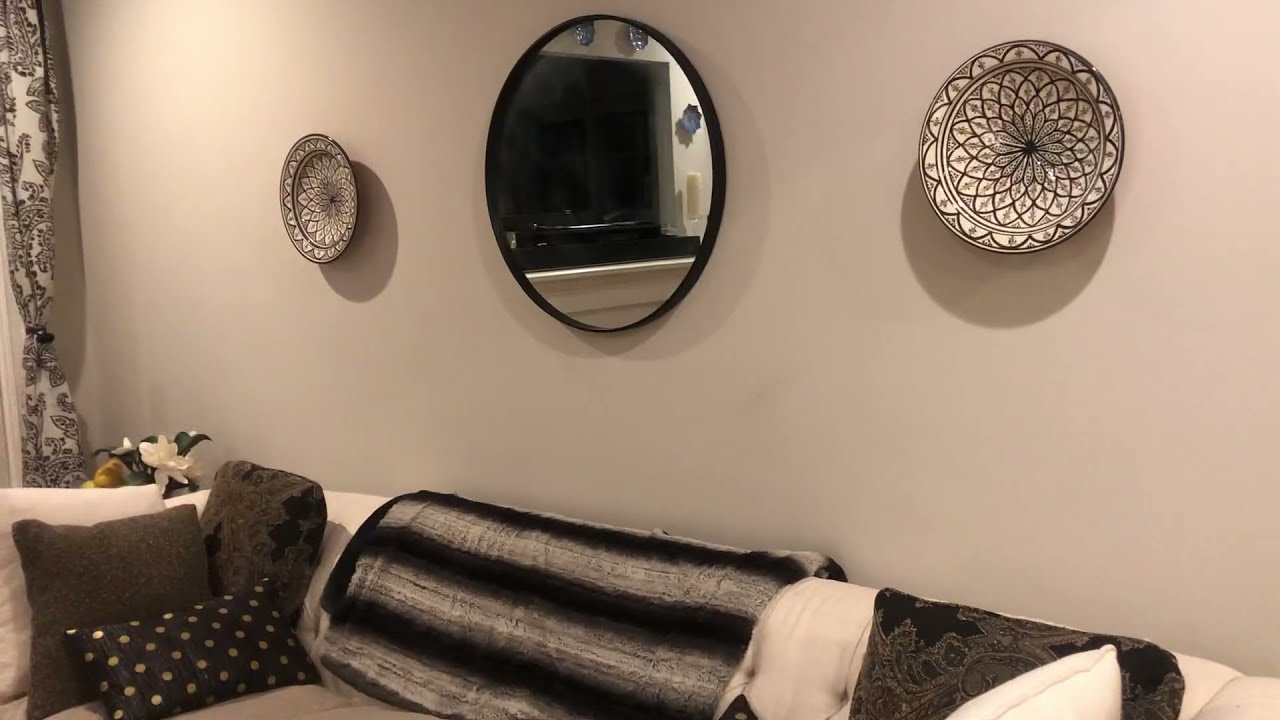 Handmade Black Round Mirror Wall   Leather Frame Circle Bathroom Mirror Review, Instant update to my
