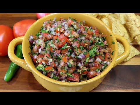 Authentic Homemade Mexican Pico de Gallo Easy Short Salsa Recipe #shorts