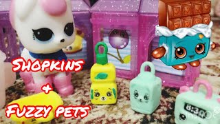 Our new shopkins and fuzzy pets| shopkins | fuzzy pets| new toys | yousha Eshal & Waliyah |
