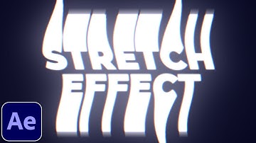Stretch Text Tutorial in After Effects | No Plugins | Stretch Effect