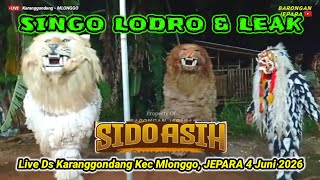 6 Atraksi Singo Lodro & Leak | SIDO ASIH Barongan Jepara | Khitanan Ardi - Karanggondang