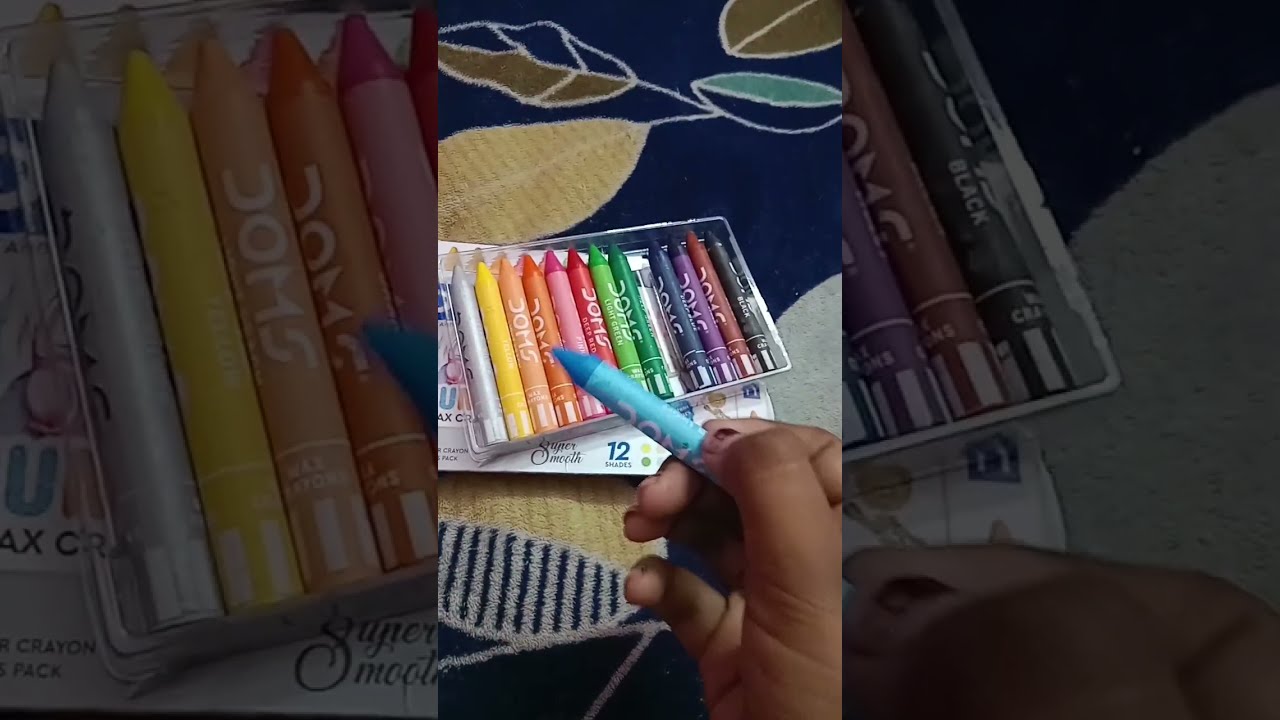 Doms Jumbo Wax Crayons And Eraser 