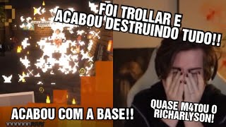 CELLBIT FOI TROLLAR O FOREVER E ACABOU DESTRUINDO A BASE! QSMP MINECRAFT