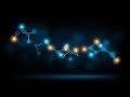 Abstract Blue Molecule Network with Glowing Orange Nodes Seamless Motion Background Loop 4K 60FPS