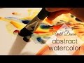 Until dawn abstract watercolor painting