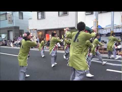 【青ノ春】第59回よさこい祭り、本祭一日目　愛宕競演場,2012，8，10