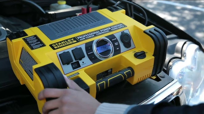 STANLEY 1400 Peak Amps Car Jump Starter with Air Compressor