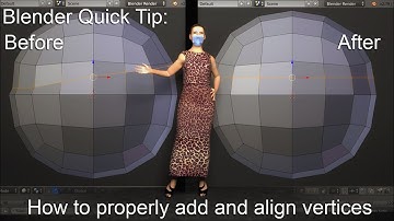 Blender Quick Tip: How to properly add and align vertices