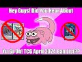 Hey guys did you hear about the yugioh tcg april 2024 ban list reaction