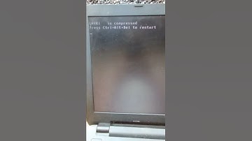 LAVRI is compressed - Press Ctrl+Alt+Del to restart.  not a fix (Format needed)