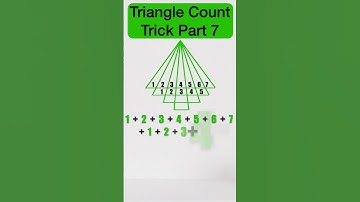 Triangle Figures Part ~:) 7 | Reasoning | Triangle counting  tricks | 2 Sec tricks / #shorts