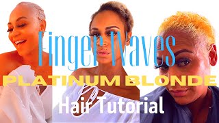 Platinum Blonde Finger Waves Tutorial  #platinumblonde