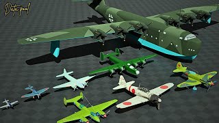 Wwii Aircraft Size Comparison