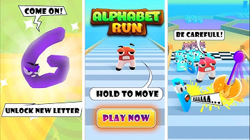Merge Alphabet Run ABC Lore Max Level Unlock Letters ABCD (A-Z) ABCDEFGU...VWXYZ @MergeAndroidGames