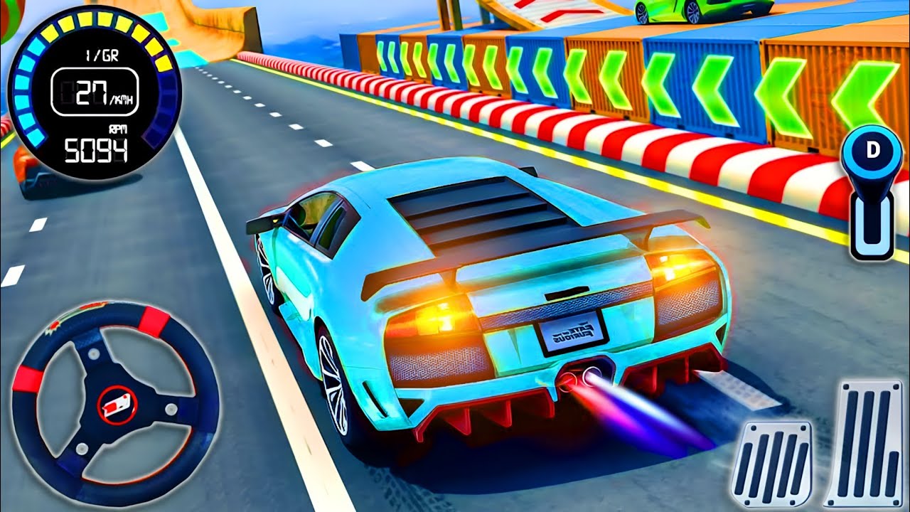 Real Mega Ramp Car Stunt Simulator - Mega Ramp Vertical Car Ultimate Stunts Track - Android Gameplay