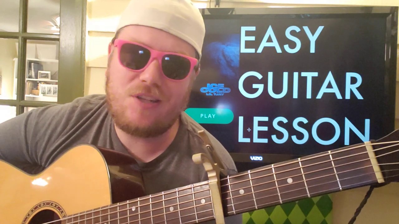 How To Play Ice Cold Lil Tjay // guitar lesson beginner tutorial easy ...