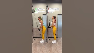✅RIGHT vs ❌WRONG-CABLE TRICEPS PUSHDOWN #tricepsworkout #triceps #tricepsexercises #tricepsexercise