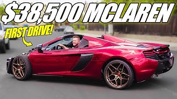 DRIVING the $38,500 MCLAREN!!! (FIRST DRIVE in 3 YEARS after the Crash)