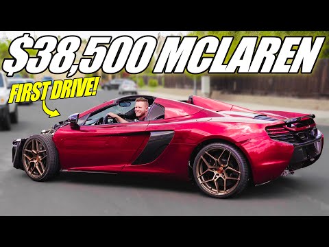 DRIVING the $38,500 MCLAREN!!! (FIRST DRIVE in 3 YEARS after the Crash)