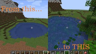 Minecraft Creative: How to Make Your Minecraft Pond Look Better!