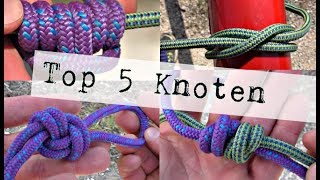 Top 5 Survival Knoten! Ich zeige dir die besten Knoten für jeden Einsatz (4K)