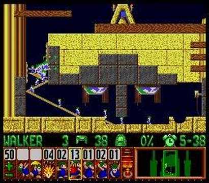Lemmings - Taxing Level 4 Solution