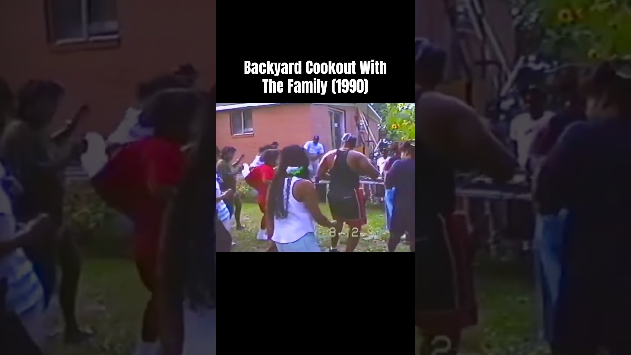 Black American family cookout, summer 1990