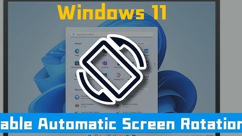 How to get Rotation lock button back on windows 11
