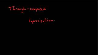 Does instrumental music ever take a through-composed form