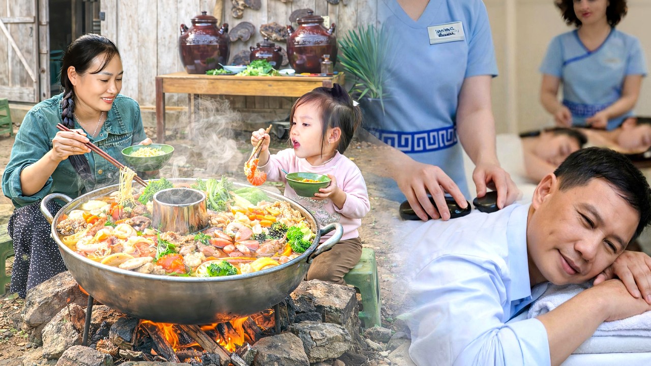 Homegrown Vegetables Harvest & Sale – Cozy Garden Hot Pot with my Daughter