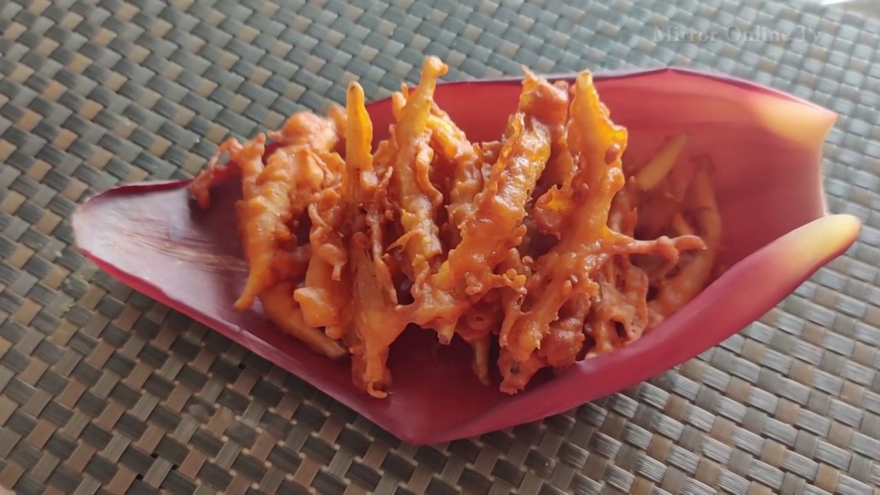 Vazhaipoo Bajji (Banana flower fritters) Tasty & Healthy YouTube