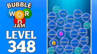Bubble Word Jam Level 348 Full Walkthrough Solution