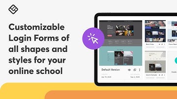 [New Website Builder] Customizable Login Forms of all shapes and styles for your online school