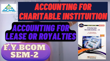 Accounting for Lease or Royalties F.Y.BCOM SEM 2 #fybcomsem2 #fy #commerce #accounting #royalties