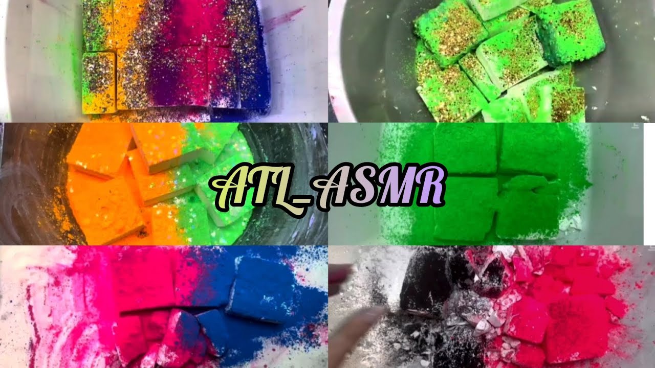 @ATL_ASMR Fresh Chalk topped with Pigment Powder (𝐶𝑟𝑢𝑛𝑐ℎ𝑦, 𝑆𝑜𝑓𝑡 ...