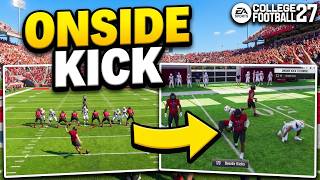 How to ONSIDE KICK In College Football 27 - Full Guide