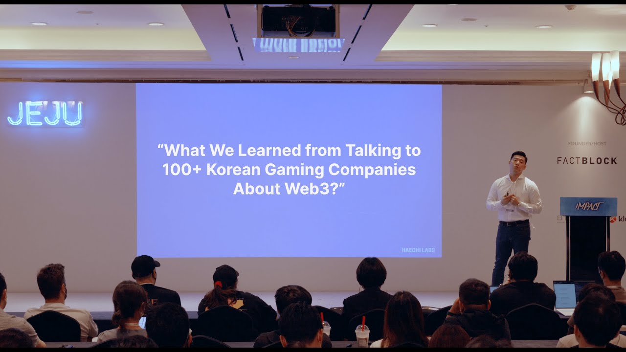 What Game Companies Need for Web3 | 2022 Korea Blockchain Week | HAECHI LABS