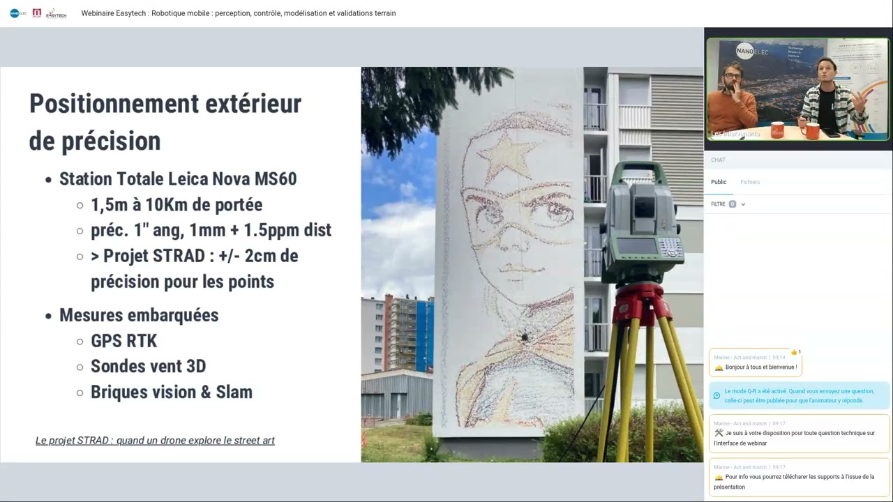 [Webinaire] Robotique mobile : perception, contrôle, modélisation et validations terrain