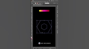 Hexagon Logo Design in Illustrator | Mr Designer #short