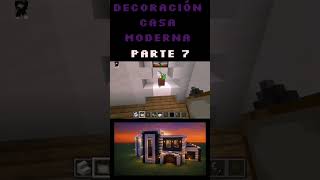 Decoración de casa moderna parte 7 #minecraft #casaminecraft #gameplay #casa #tutorial