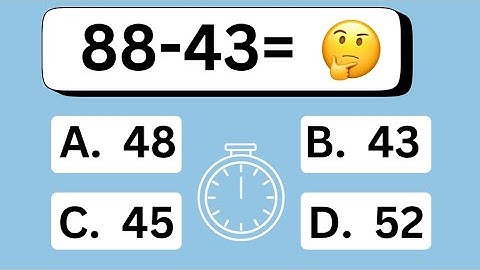 Subtraction Quiz For Kids | Ultimate Math Quiz