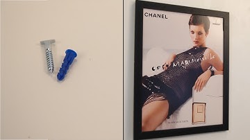 Demo: How to Install Security T screw for Hanging Wood Picture Frames