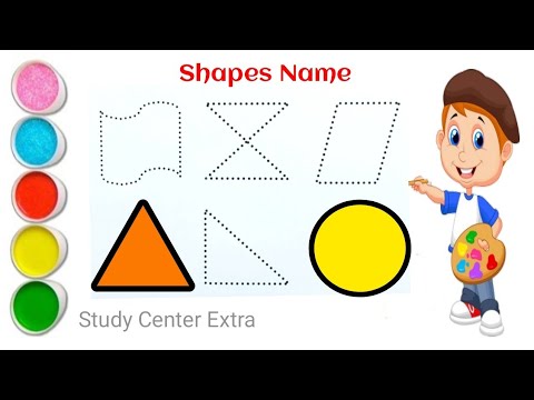 Shapes Song draw for kids | Learn 2D Shape name Draw for Kids | Toddler ...