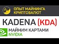 Kadena (KDA) майним картами Nvidia (algo Blake2s_256) | Выпуск 319 | BitExpmcc