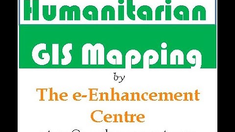 Humanitarian GIS Mapping Webinar