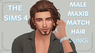 The Sims 4 |Maxis Match Male hair| CC Haul